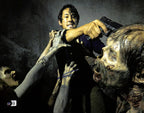 Steven Yeun "Glenn" Signed The Walking Dead 11x14 Photo Beckett0