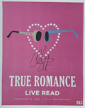 Christian Slater Signed True Romance Live Read Poster (16x20) Beckett0