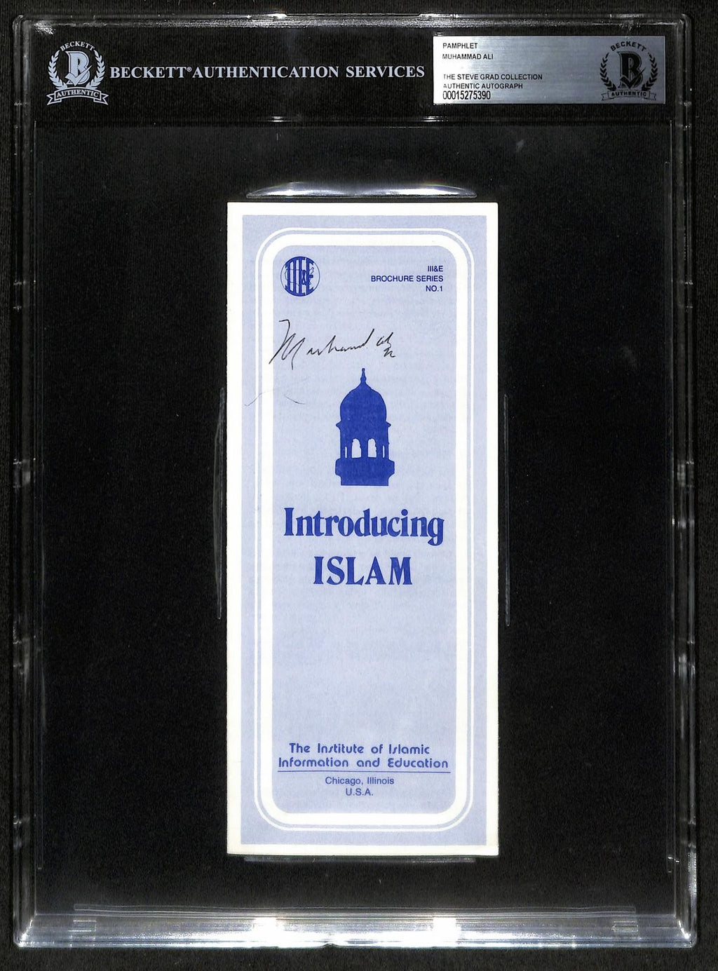 Muhammad Ali Boxing Legend Signed Introducing Islam Pamphlet Beckett0
