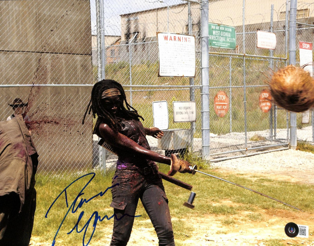 Danai Gurira Signed The Walking Dead Photograph 11x14  BECKETT0