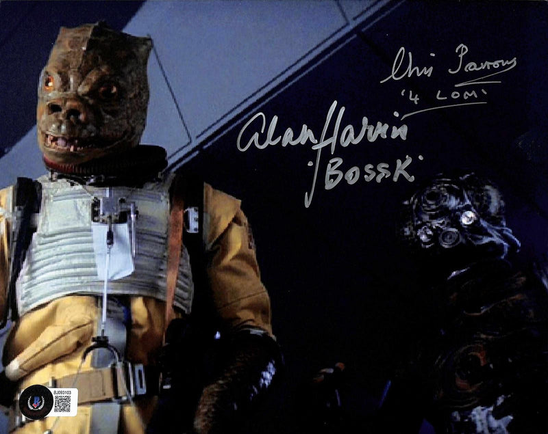 Alan Harris & Chris Parsons Signed Star Wars ESB 8x10 Photo Beckett0
