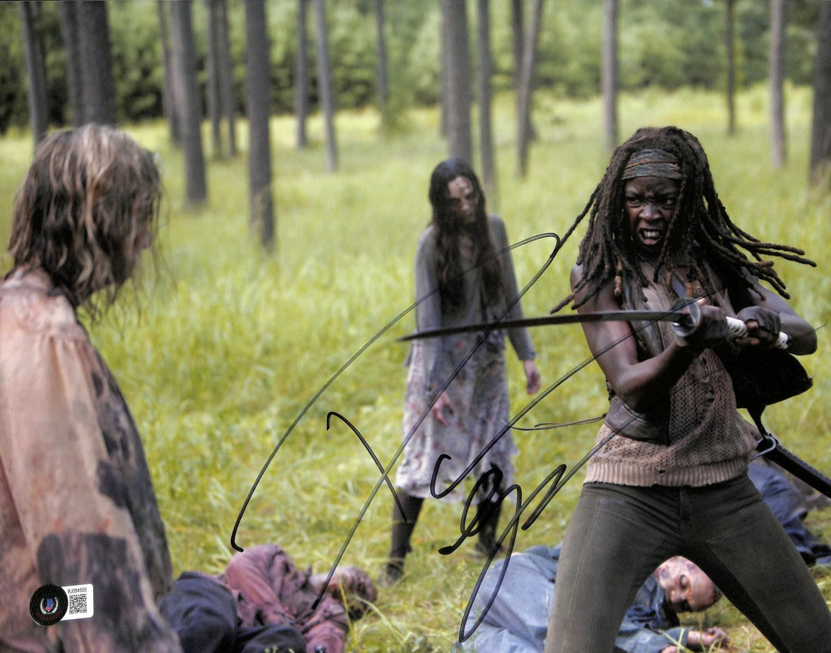 Danai Gurira Signed The Walking Dead Photograph 11x14 Beckett Authenticated0