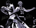Larry Bird & Magic Johnson Signed 11x14 Photograph BECKETT0
