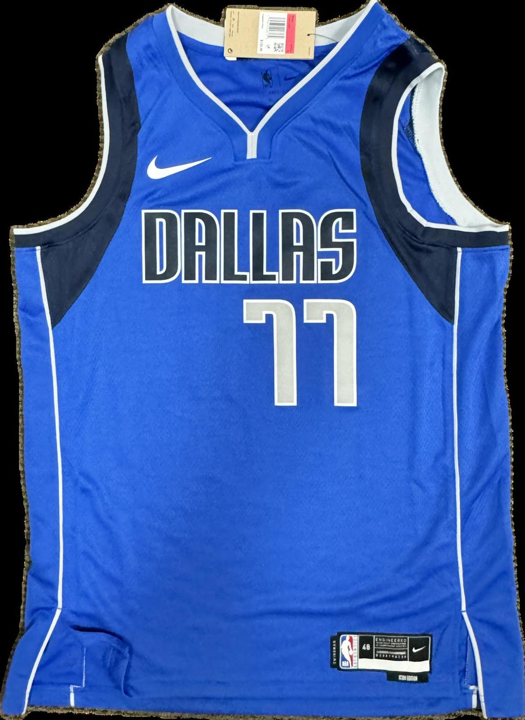 Luka Doncic Signed Dallas Mavericks Blue Jersey Beckett LOA0