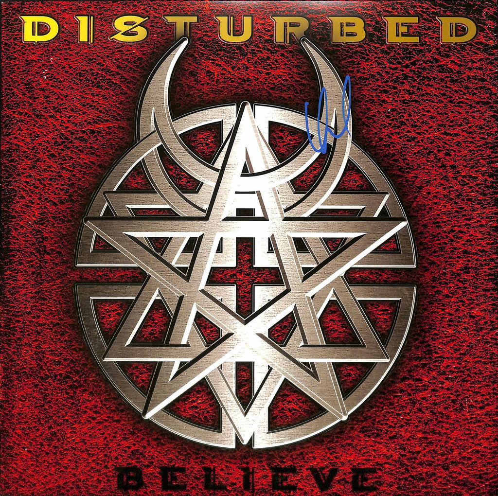 David Draiman Signed Disturbed Believe Album Cover BECKETT Authenticated0