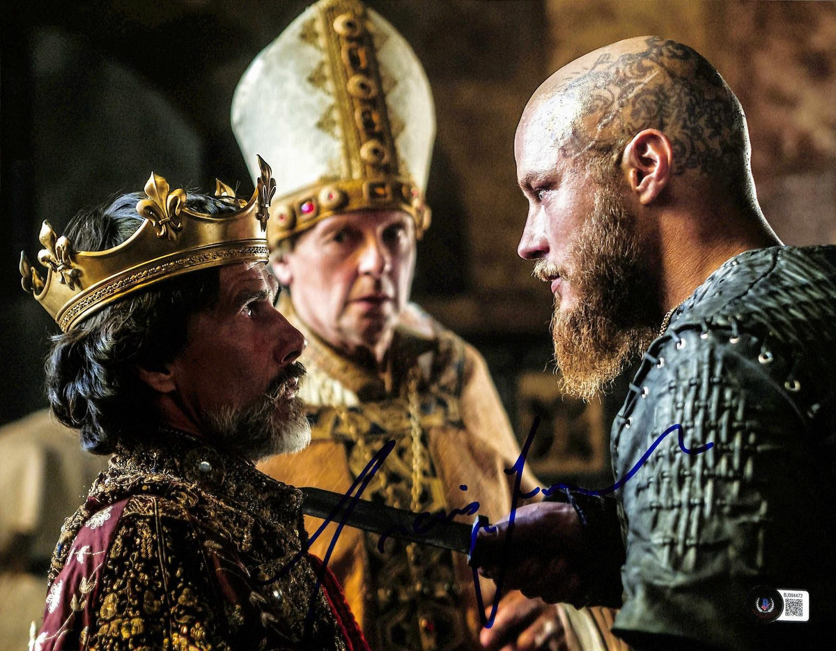 Travis Fimmel Vikings Signed 11x14 Photo Beckett Authenticated0