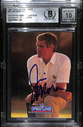 Jim Mora Saints HC Signed 1991 Pro Line Portraits Card Beckett Auto 100