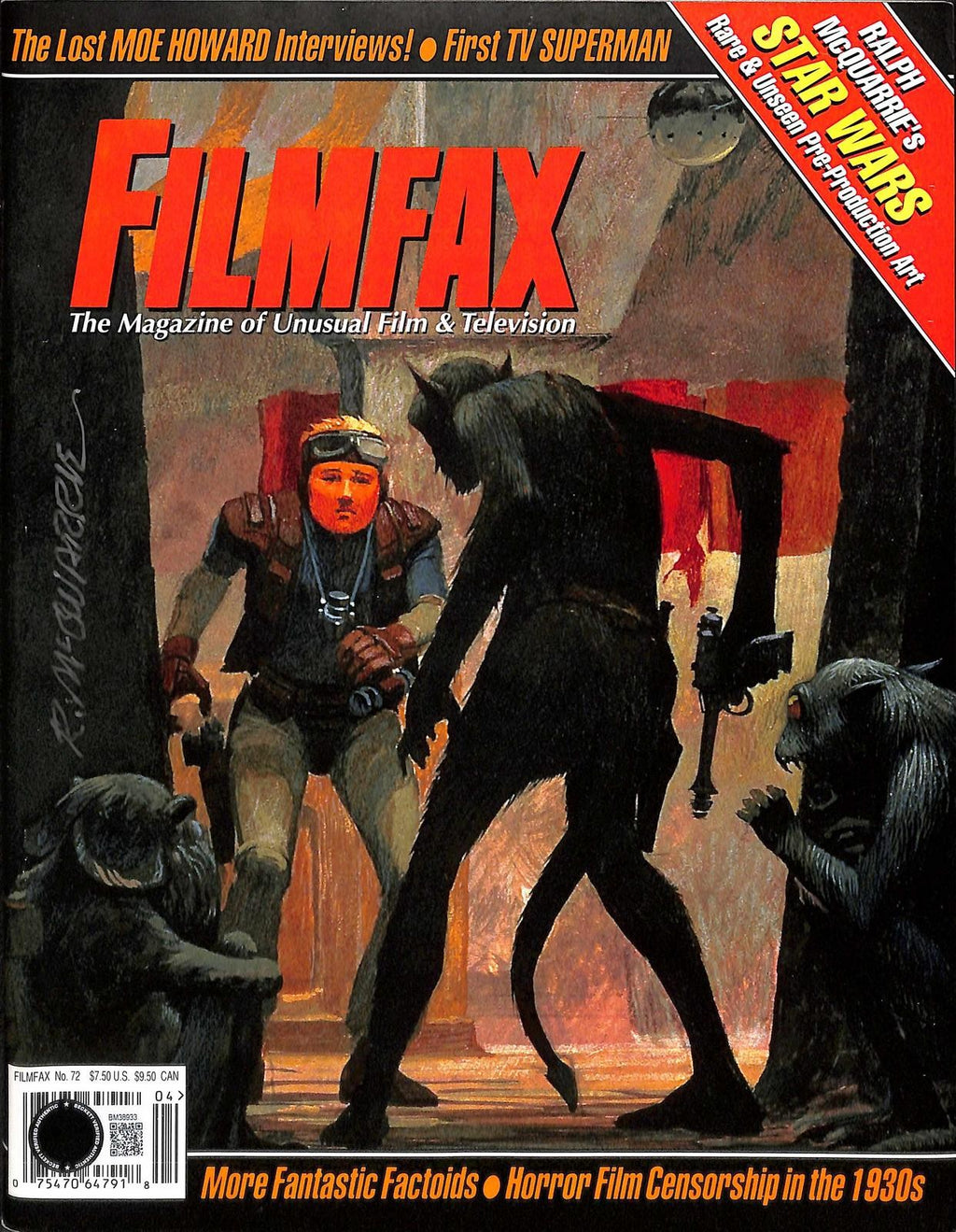 Ralph McQuarrie Signed Filmfax Magazine Star Wars Artwork Beckett0