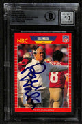 Bill Walsh 49er's HOF Signed 1989 Pro Set Card Beckett Auto 100