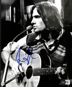 James Taylor Signed Black and White Photo 8x10 Beckett Authenticated0