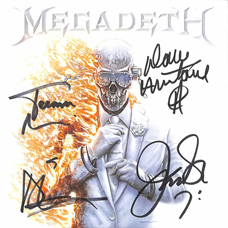 Megadeth Band Signed Self Titled CD Insert Beckett LOA Includes Full LP0
