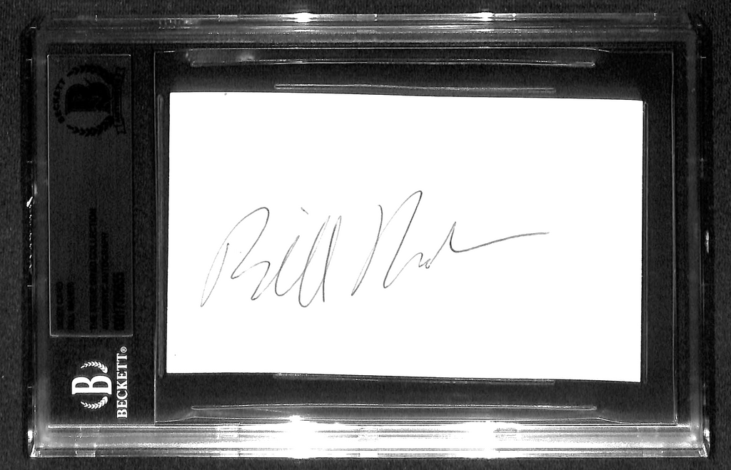Bill Maher Signed Index Card Beckett Slabbed Autograph0