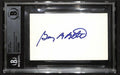 Gary Bettman NHL Commissioner Signed 3x5 Index Card Beckett Slab0