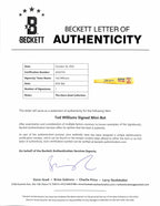 Ted Williams Signed Boston Red Sox Mini-Bat Beckett LOA3