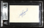 John David Crow Heisman Trophy Winner Signed Index Card Beckett Slab Autograph0
