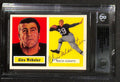 Alex Webster Signed 1957 Topps NY Giants Reprint Trading Card Beckett0