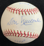Don Newcombe Signed ONL Baseball w/ Multiple Career Inscriptions Beckett0