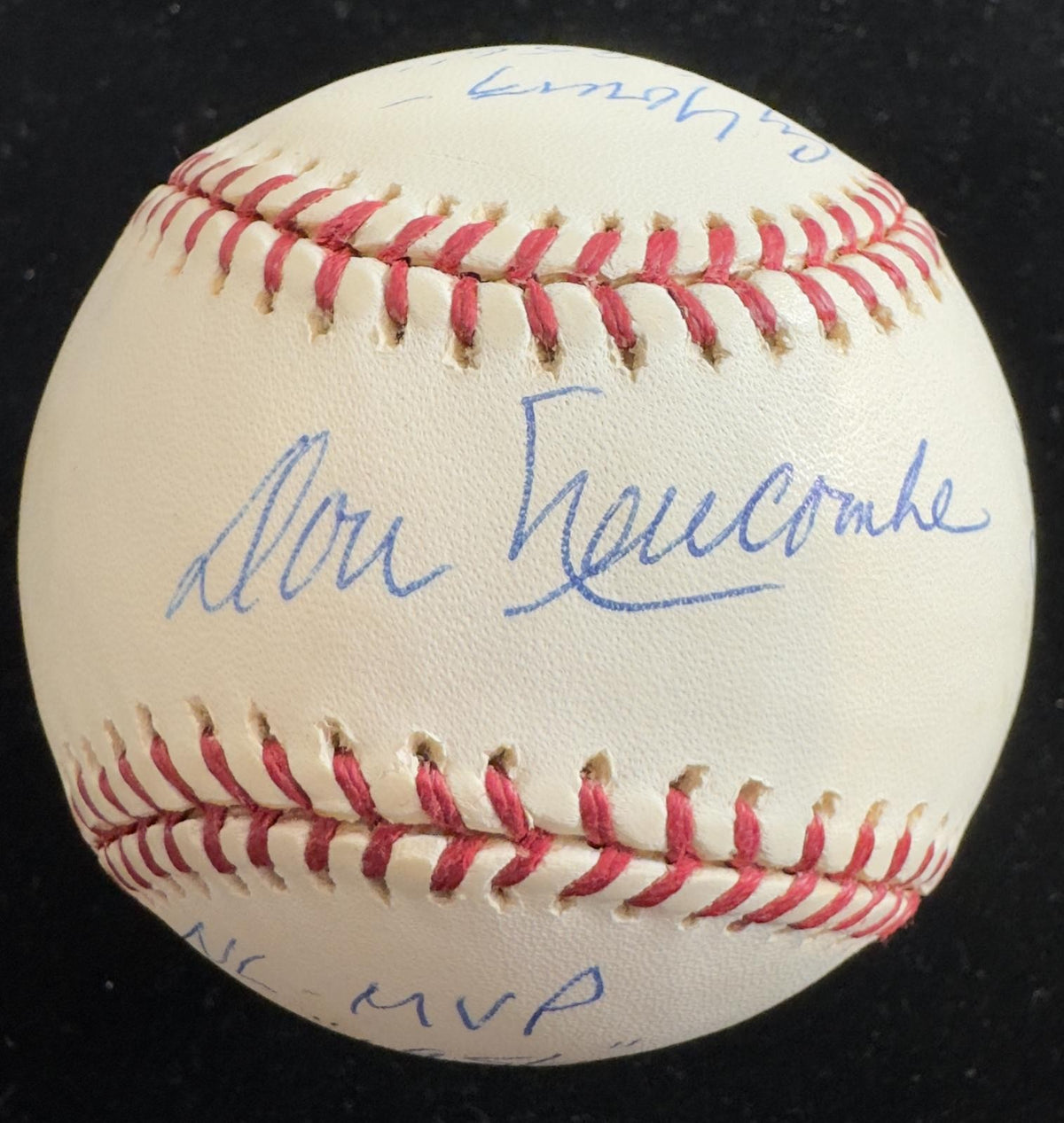 Don Newcombe Signed ONL Baseball w/ Multiple Career Inscriptions Beckett0