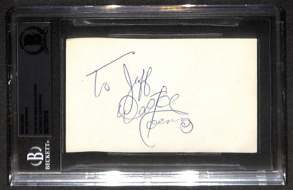 Walter Koenig Signed Star Trek Index Card Beckett Slabbed Autograph0