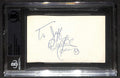 Walter Koenig Signed Star Trek Index Card Beckett Slabbed Autograph0