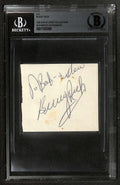 Buddy Rich Drum Legend Signed Cut BECKETT0