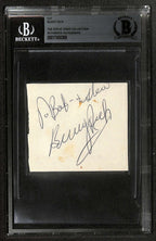Buddy Rich Drum Legend Signed Cut BECKETT0