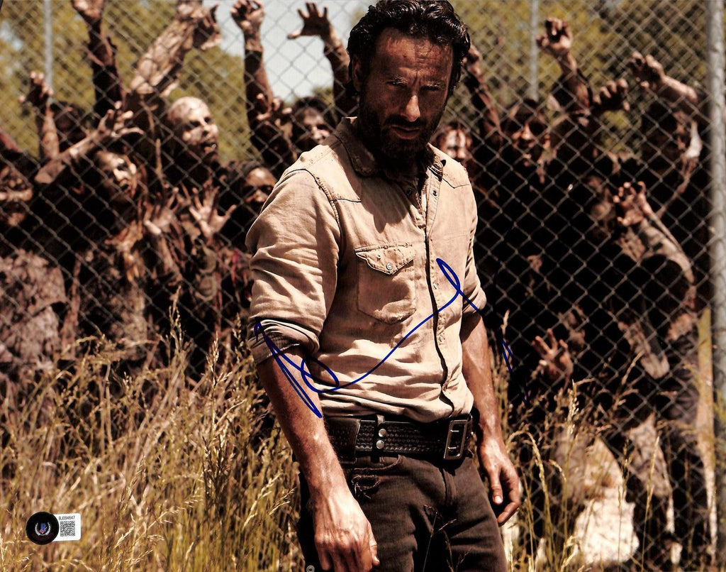Andrew Lincoln Signed The Walking Dead 11x14 Photo Beckett Authenticated0