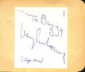 Vaughn Monroe Bandleader Signed Autograph Cut on Album Page BECKETT0