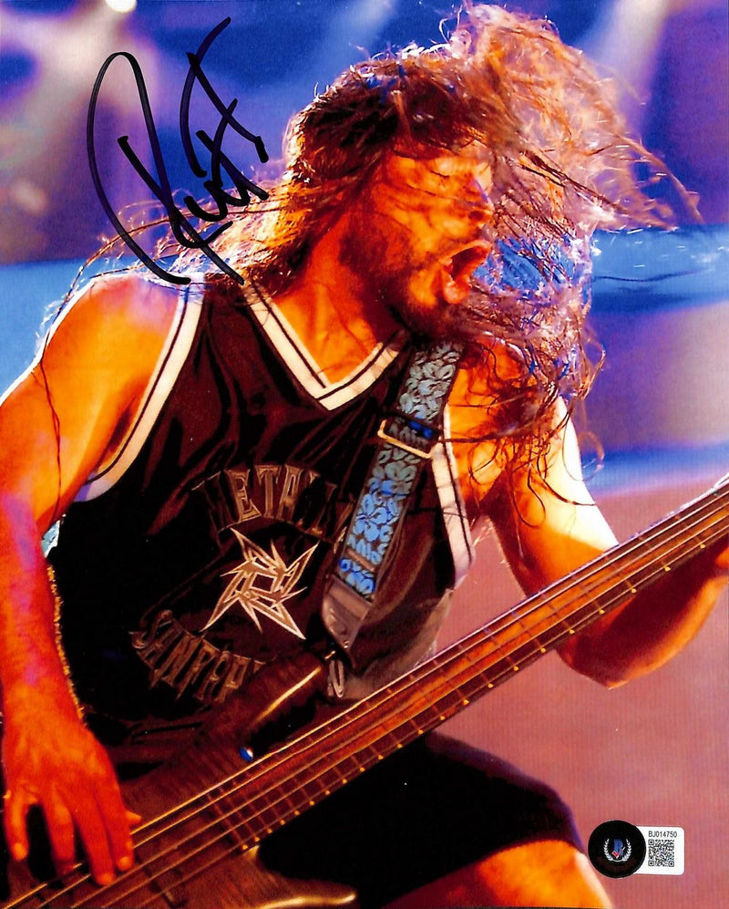 Robert Trujillo Signed Metallica Concert Photo 8x10 Beckett Authenticated0