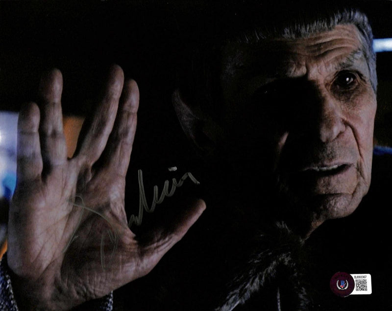 Leonard Nimoy Spock Signed Star Trek The Movie (2009) 8x10 Photo Beckett0