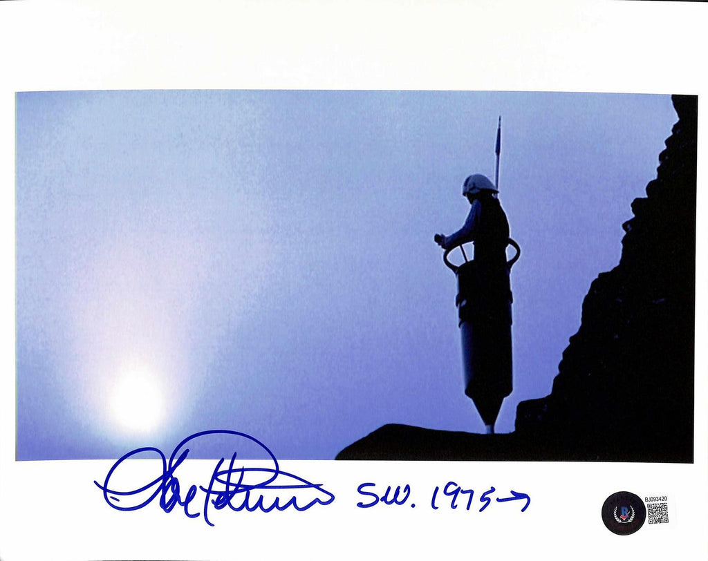 Lorne Peterson Signed Star Wars Massassi Base Lookout 8x10 Photo Beckett0