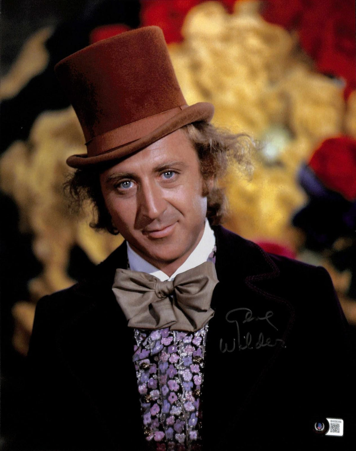 Gene Wilder Signed Willy Wonka Photograph 11x14 Beckett Authentication0