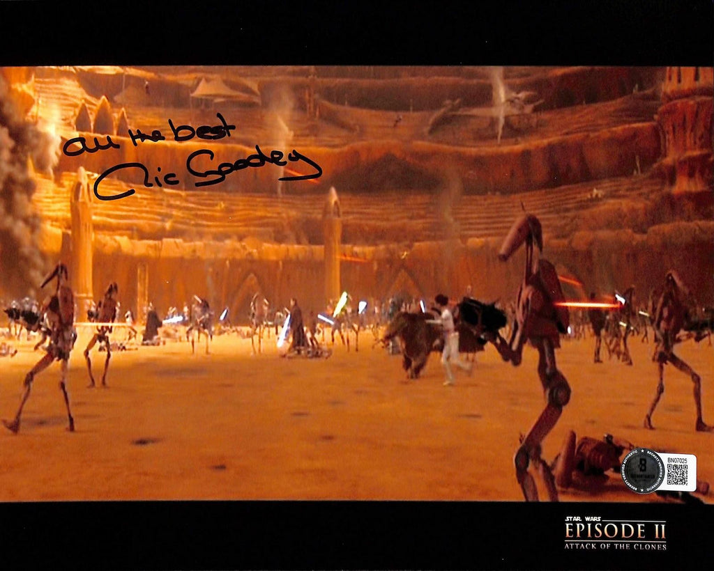 Nick Goody Signed Star Wars Episode II SFX 8x10 Photo Beckett Authenticated0