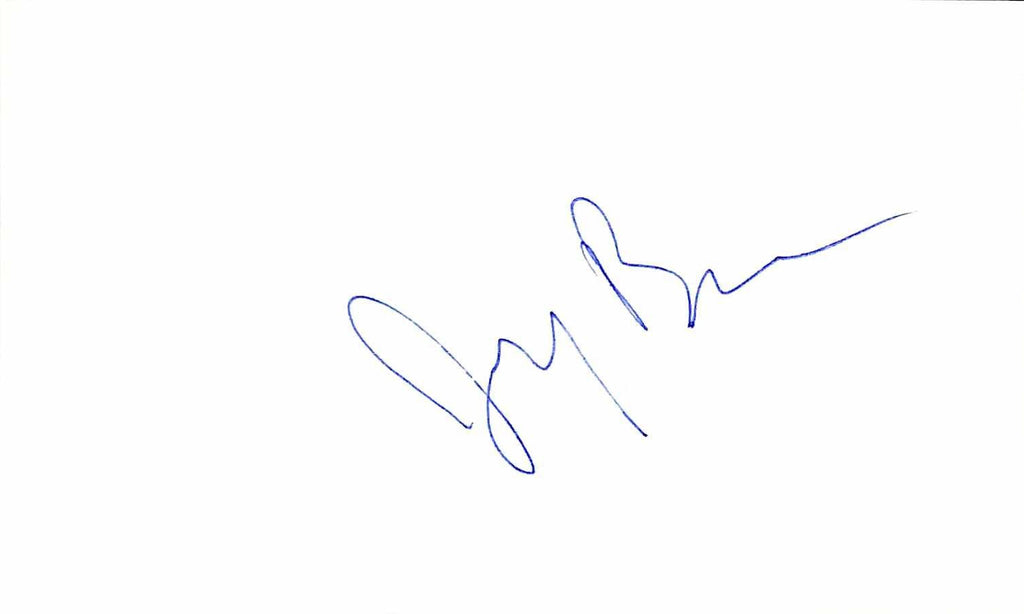 Jerry Brown Former California Governor Signed Index Card Beckett0
