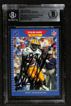 Sterling Sharpe Signed 1989 Pro Set Packers ROOKIE (RC) Card Beckett0