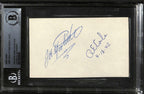 Jimmy Doolittle & Richard E. Cole Doolittle Raid Signed 3x5 Index Card Beckett0