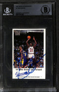 Mike Brown Signed 1987-88 Bulls Entenmann’s Trading Card BECKETT0