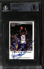 Mike Brown Signed 1987-88 Bulls Entenmann’s Trading Card BECKETT0
