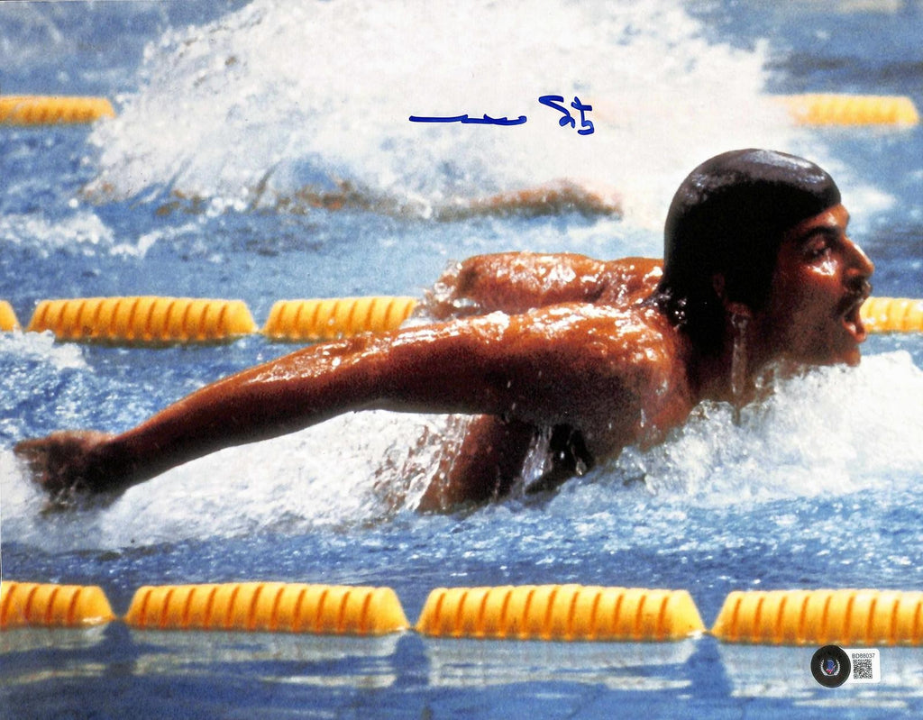 Mark Spitz Signed Olympic Swimming 11x14 Photo BECKETT0