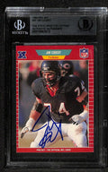 Jim Covert Signed 1989 Pro Set Chicago Bears HOF Card Beckett0