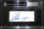 Arnold Schwarzenegger VINTAGE Signed Cut 1988 Beckett Slab0