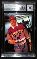Marty Schottenheimer Chiefs Signed 1991 Pro Line Portraits Card BAS Auto 100