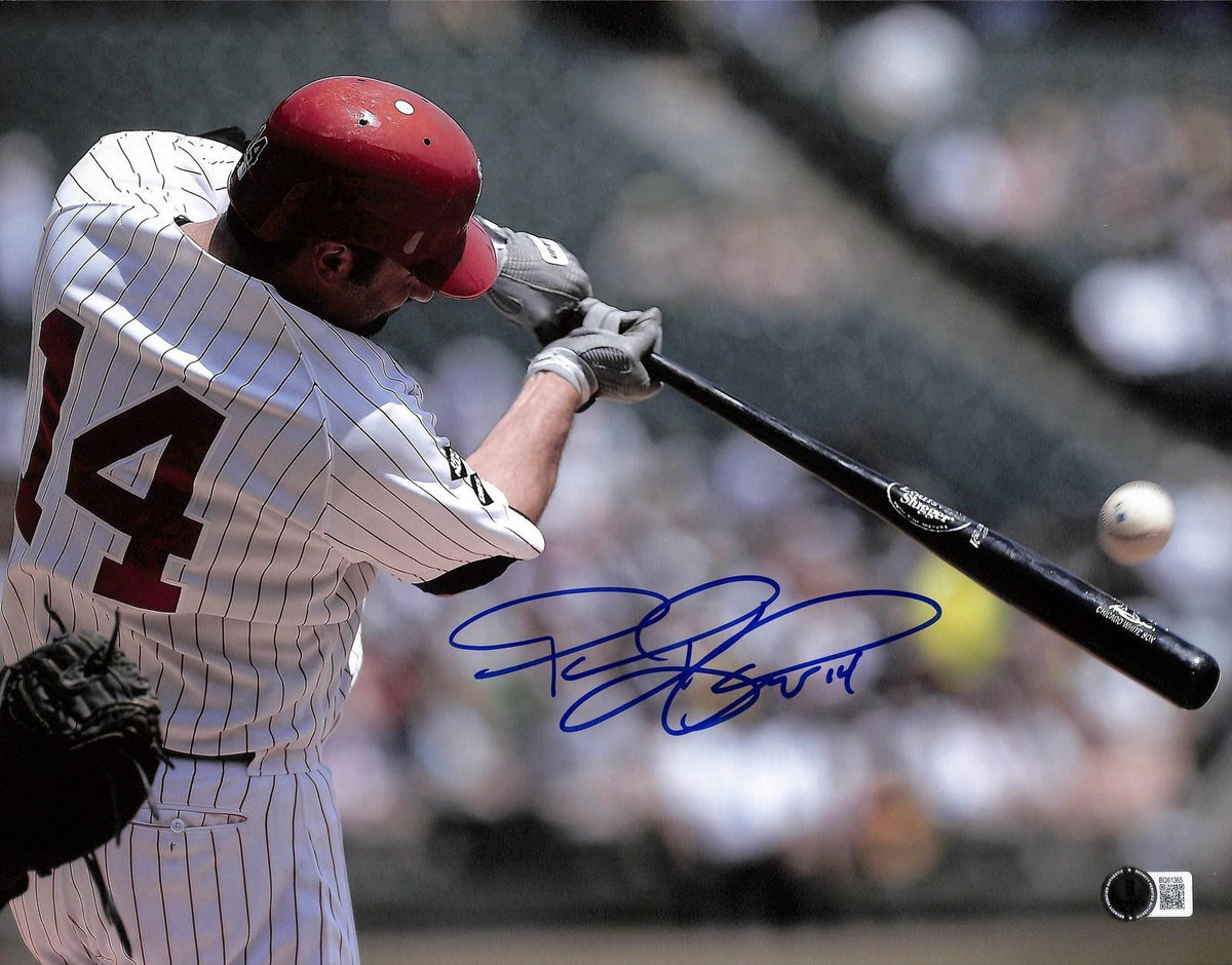 Paul Konerko Signed Baseball Swing 11x14 Photo Beckett Authenticated0