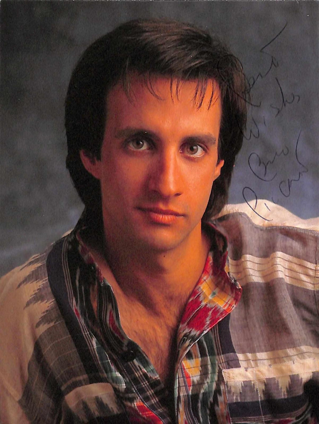 Bronson Pinchot Perfect Strangers Signed 7x5 Postcard Photo Beckett0