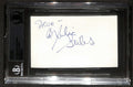 Julia Stiles Signed Index Card BECKETT0