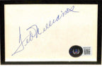 Ted Williams Red Sox HOF Signed 3x5 Index Card Display Beckett LOA1
