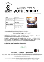 Godsmack Band x4 Signed 'Live at Mohegan Sun' Album Sleeve Beckett LOA1