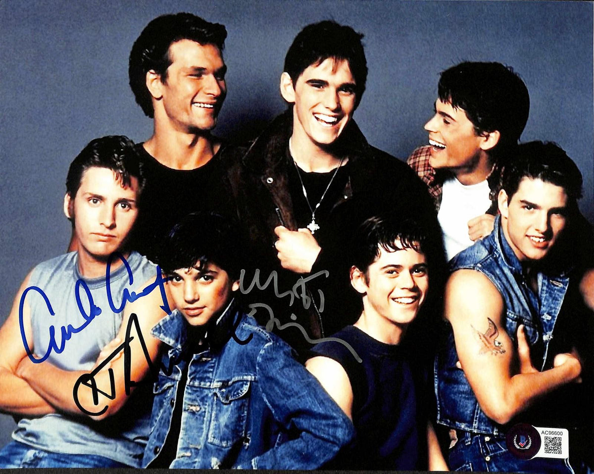 The Outsiders Cast Signed 8x10 Photo Beckett LOA0