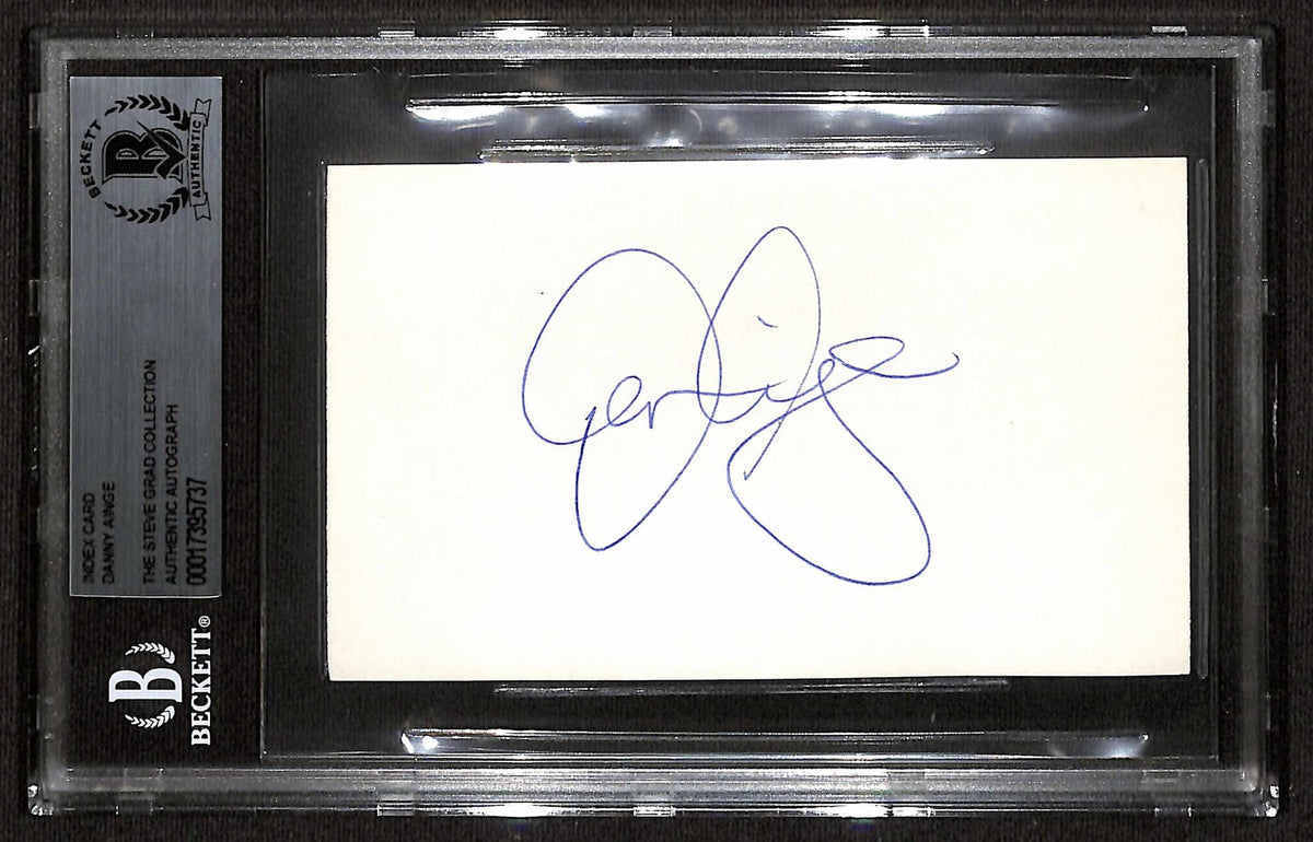 Danny Ainge Boston Celtics & Blue Jays Signed 3x5 Index Card BECKETT0