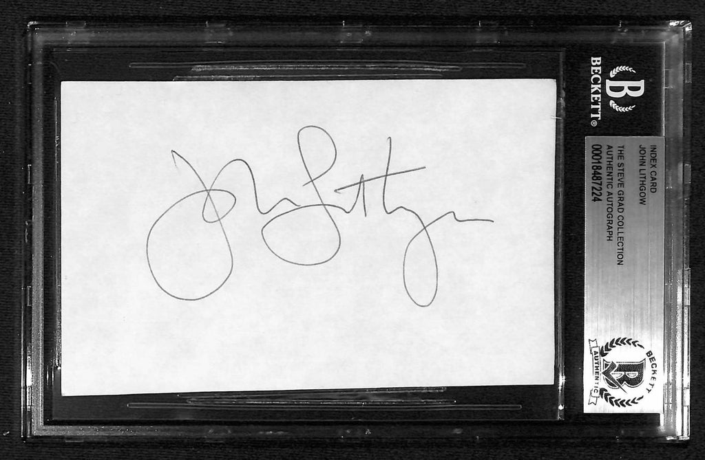 John Lithgow 3rd Rock Signed 5x7 Index Card Beckett Autograph0